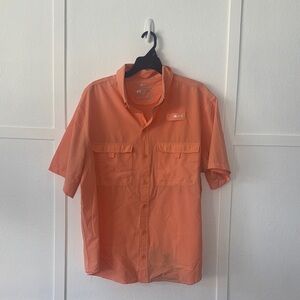 Men's Bundle White/Orange Casual Button-Down Shirt